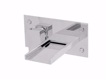 PABLOLUX - F9809-B1 - Wall-mounted washbasin mixer with plate by Rubinetteria Giulini