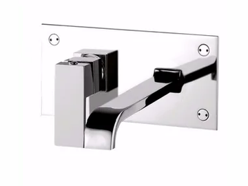 PABLOLUX - F9809 - Wall-mounted single handle washbasin mixer with plate by Rubinetteria Giulini