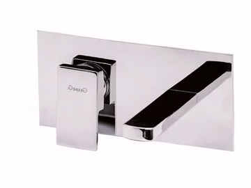 PABLOLUX - F9810 - Wall-mounted single handle washbasin mixer with plate by Rubinetteria Giulini