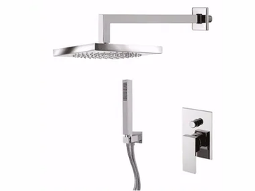 PABLOLUX - F9813KB-25 - Single handle shower mixer with overhead shower by Rubinetteria Giulini