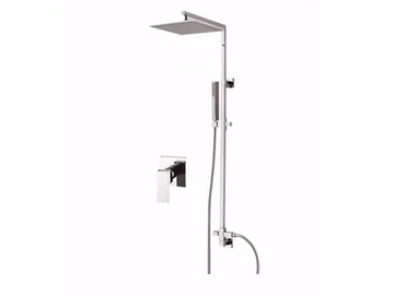 PABLOLUX - F9815WC-SQ - Wall-mounted shower panel with hand shower with overhead shower by Rubinetteria Giulini