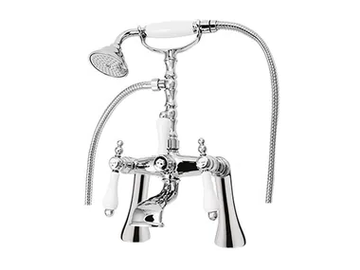 PRAGA - PRAGA CRYSTAL- F7500CB - Wall-mounted bathtub tap with hand shower by Rubinetteria Giulini