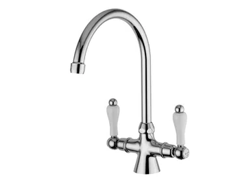 PRAGA - PRAGA CRYSTAL - F7533P - 1 hole washbasin tap with adjustable spout without waste by Rubinetteria Giulini