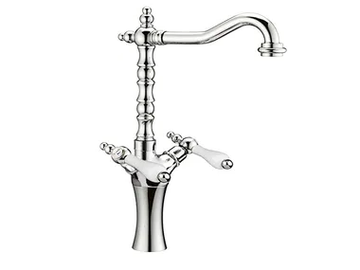 PRAGA - PRAGA CRYSTAL - FS7556AH - Countertop 1 hole washbasin tap with adjustable spout by Rubinetteria Giulini