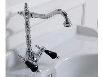 PRAGA - PRAGA CRYSTAL - FS7558A - Countertop bidet tap with swivel spout by Rubinetteria Giulini