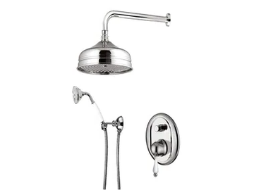 PRAGAMIX - PRAGAMIX CRYSTAL - F7511KB - Shower set with overhead shower by Rubinetteria Giulini