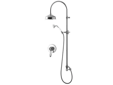PRAGAMIX - PRAGAMIX CRYSTAL - F7515WC-S - Wall-mounted shower panel with overhead shower by Rubinetteria Giulini