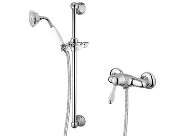 PRAGAMIX - PRAGAMIX CRYSTAL - F7524WS - Single handle shower tap with hand shower by Rubinetteria Giulini