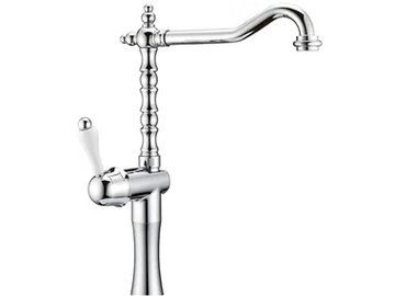 PRAGAMIX - PRAGAMIX CRYSTAL - F7527AH - Countertop single handle washbasin tap with adjustable spout by Rubinetteria Giulini