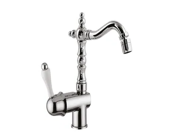 PRAGAMIX - PRAGAMIX CRYSTAL - F7529A - Countertop single handle bidet tap with swivel spout by Rubinetteria Giulini