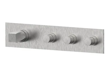 ALINE 49000V3 - Hydroprogressive 4 hole stainless steel shower mixer by Rubinetterie Frattini