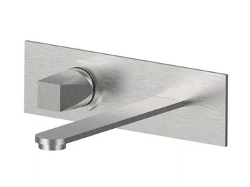 ALINE 49548 - Wall-mounted stainless steel washbasin mixer without waste by Rubinetterie Frattini