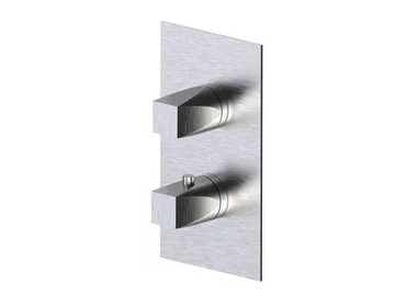 ALINE 49712V3 - Thermostatic stainless steel shower mixer with plate by Rubinetterie Frattini