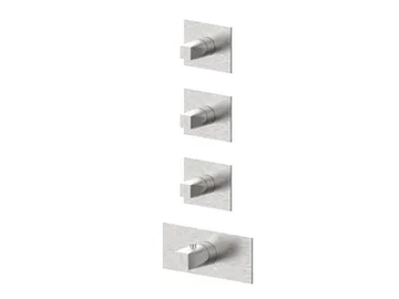 ALINE 49760V3 - Thermostatic 4 hole stainless steel shower mixer by Rubinetterie Frattini