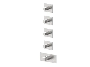 ALINE 49760V4 - 5 hole thermostatic stainless steel shower mixer by Rubinetterie Frattini