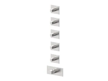 ALINE 49760V5 - 6 hole thermostatic stainless steel shower mixer by Rubinetterie Frattini
