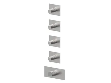 BORGIA 89760V4 - 5 hole thermostatic stainless steel shower mixer by Rubinetterie Frattini