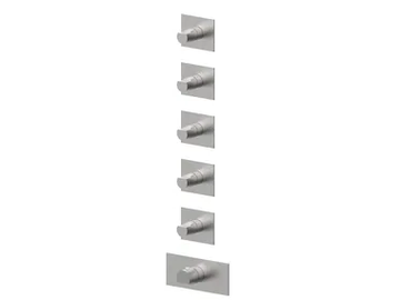 BORGIA 89760V5 - 6 hole thermostatic stainless steel shower mixer by Rubinetterie Frattini