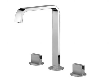 LUCE 84068 - 3 hole countertop washbasin mixer by Rubinetterie Frattini