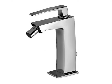 LUCE 84103 - Single handle bidet mixer with automatic pop-up waste by Rubinetterie Frattini