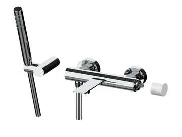 NARCISO S 78002S - Wall-mounted bathtub mixer with hand shower by Rubinetterie Frattini