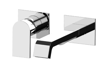 TOLOMEO 83547 - Wall-mounted single handle washbasin mixer by Rubinetterie Frattini