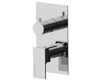 VITA 53523V2 - Single handle shower mixer with diverter with plate by Rubinetterie Frattini