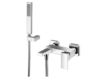 VITA DUE 35002 - Wall-mounted bathtub mixer with hand shower by Rubinetterie Frattini