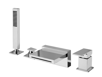 VITA DUE 35029 - Deck mounted 4 hole waterfall bathtub tap by Rubinetterie Frattini