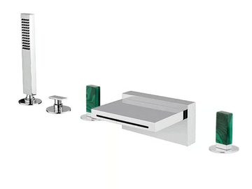 VITA DUE 53029AVM - Deck mounted waterfall bathtub tap with hand shower by Rubinetterie Frattini