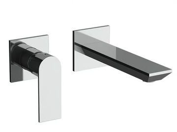 AVENUE - 2 hole wall-mounted single handle washbasin mixer by Rubinetterie Mariani