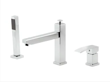 MARTE - 3 hole bathtub set with hand shower by Rubinetterie Mariani