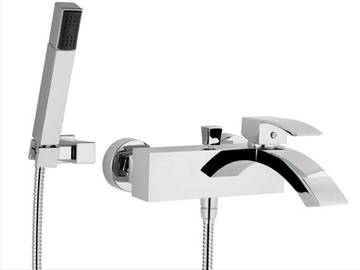 MARTE - Wall-mounted bathtub mixer with hand shower by Rubinetterie Mariani