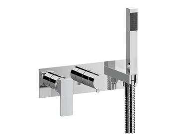 REBEL - 3 hole shower set with hand shower by Rubinetterie Mariani