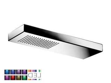 SRL-08 - Contemporary style LED wall-mounted stainless steel rain shower by Rubinetterie Mariani