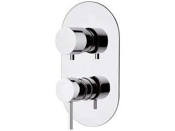 ULTRAMINIMAL - Recessed single handle brass shower mixer with diverter by Rubinetterie Mariani