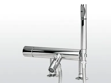BAMBOO 3267RG306 - 2 hole bathtub mixer with hand shower by RUBINETTERIE STELLA