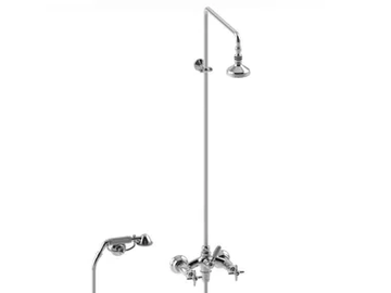 ITALICA 3284-33-90 - Wall-mounted shower panel with overhead shower by RUBINETTERIE STELLA
