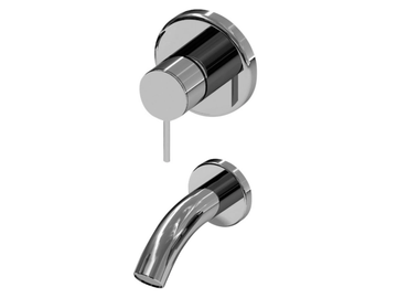 LUCILLA 3250MC - 2 hole wall-mounted bathtub mixer by RUBINETTERIE STELLA