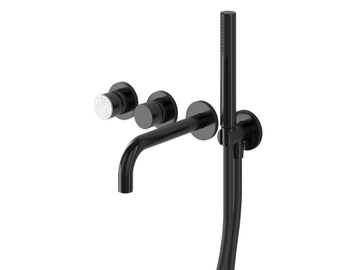 MACARONS - Wall-mounted metal bathtub set with hand shower by RUBINETTERIE STELLA
