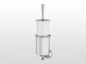 ROMA 1052 - Wall-mounted ceramic toilet brush by RUBINETTERIE STELLA