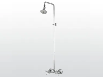 ROMA 3283/301/314A - Wall-mounted shower panel with overhead shower by RUBINETTERIE STELLA