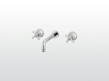 ROMA 3861 - 3 hole wall-mounted washbasin tap by RUBINETTERIE STELLA