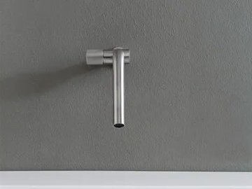22MM - Wall-mounted single handle stainless steel washbasin mixer by Rubinetterie Treemme
