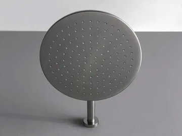 3.6 - Wall-mounted round stainless steel overhead shower by Rubinetterie Treemme