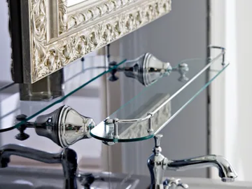 8200 - Glass bathroom wall shelf by Rubinetterie Treemme