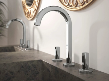APPIA - 3 hole countertop brass washbasin mixer by Rubinetterie Treemme