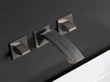 ARCHÈ - 3 hole wall-mounted washbasin tap by Rubinetterie Treemme