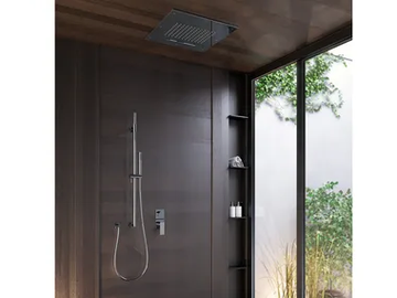IOS - Recessed brass shower set with hand shower by Rubinetterie Treemme