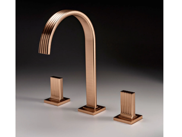 KEA - 3 hole countertop brass washbasin tap by Rubinetterie Treemme